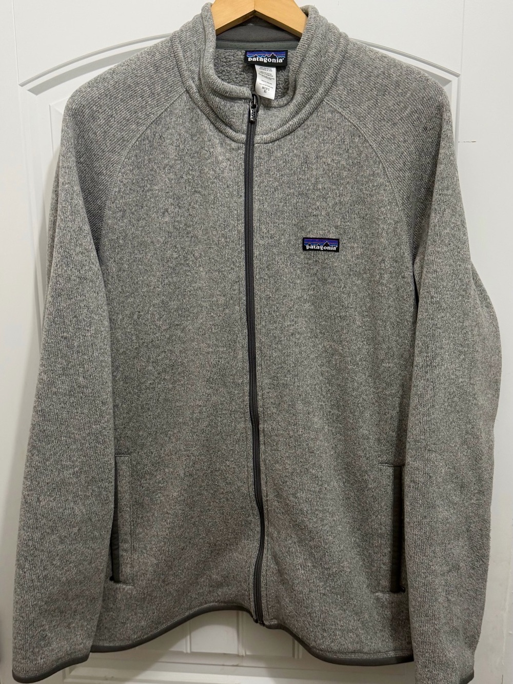 Patagonia Men’s Better Sweater, Gray Stonewash Heather, XL, Full Zip, 25526